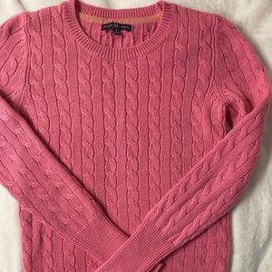 Pink GAP cable knit sweater